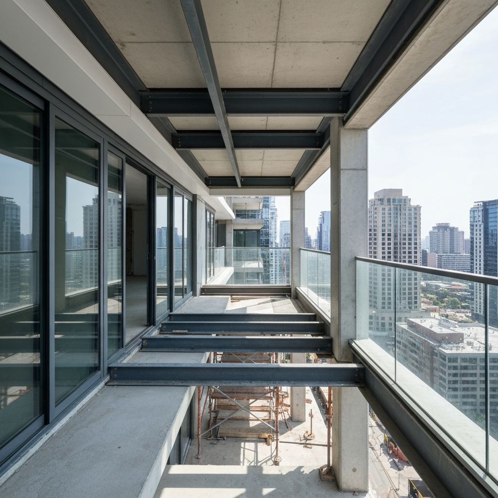 Balkonkonstruktion Wohnbau