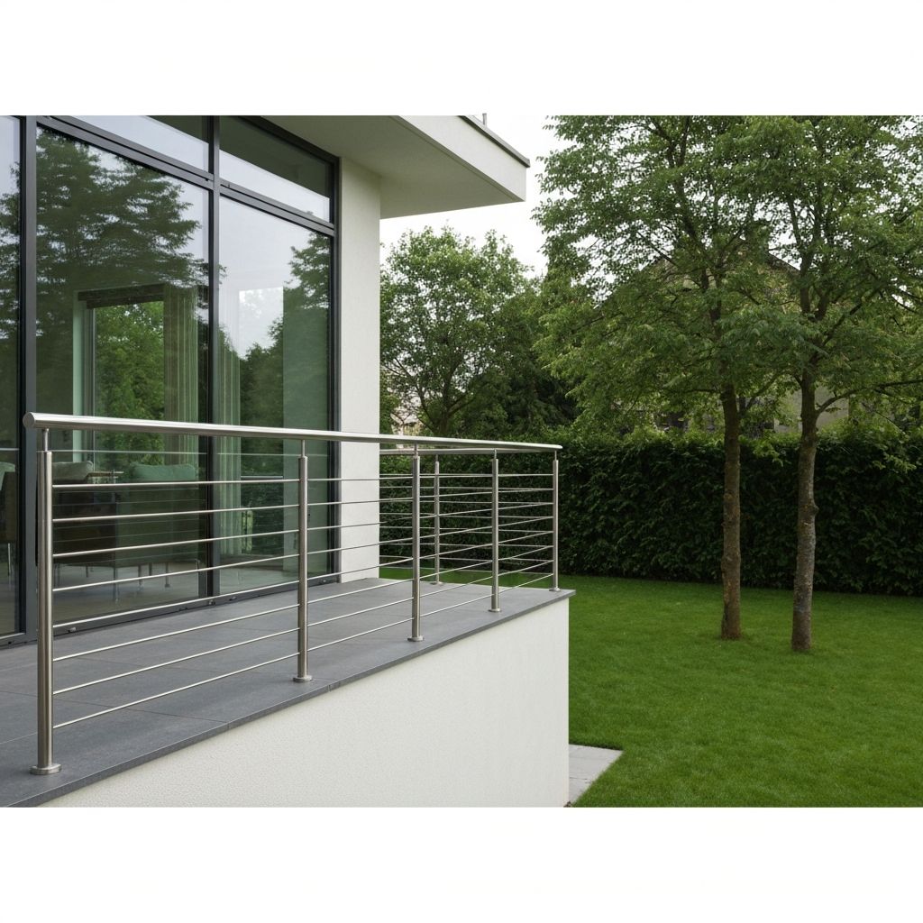 Edelstahlgeländer Wohnhaus