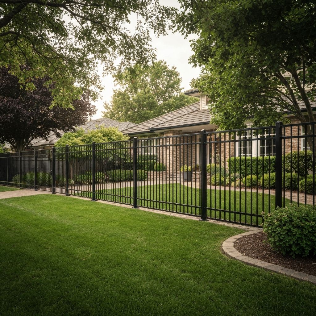 Metallzaun Liegenschaft